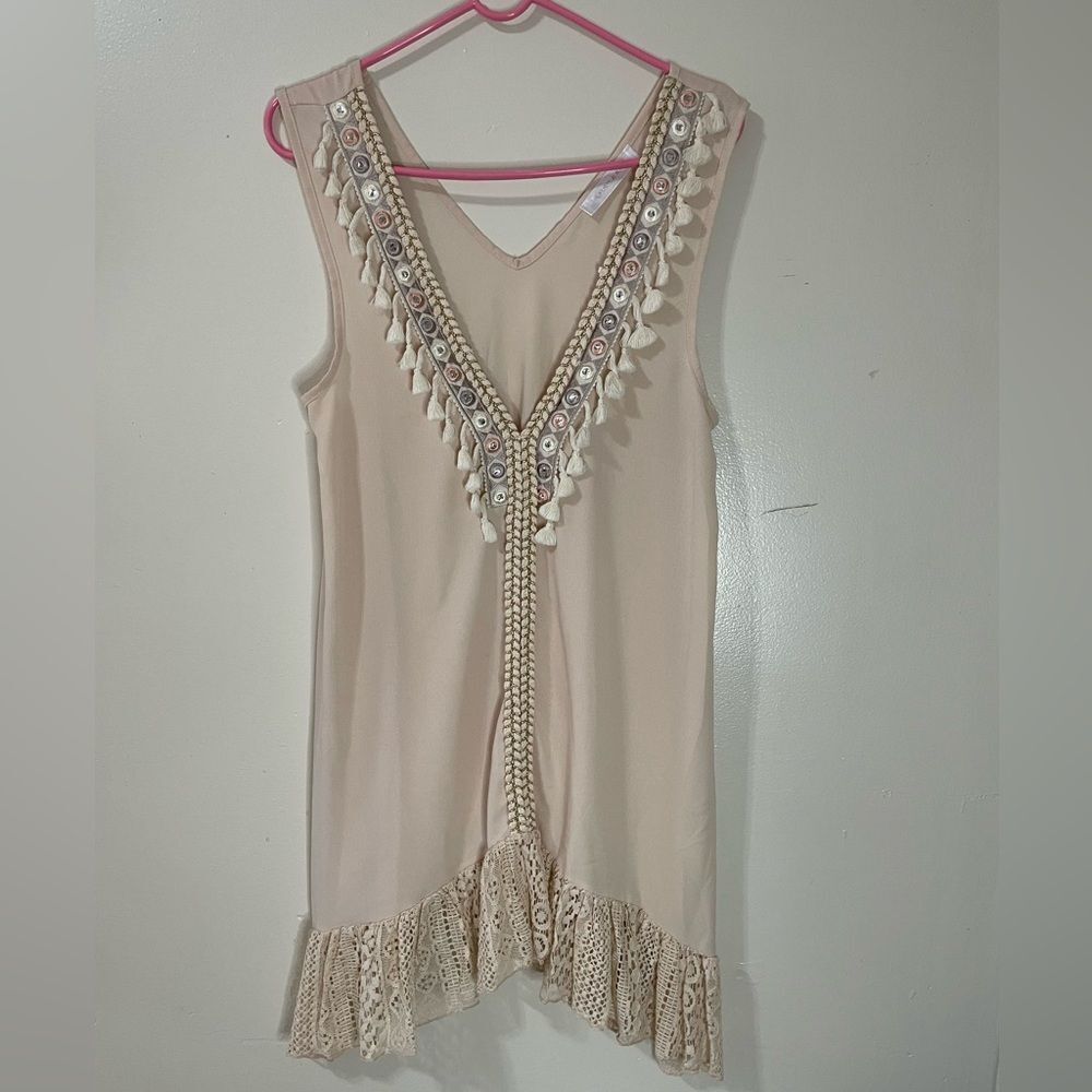 Laurie & Joe Tassle mini viscose Dress